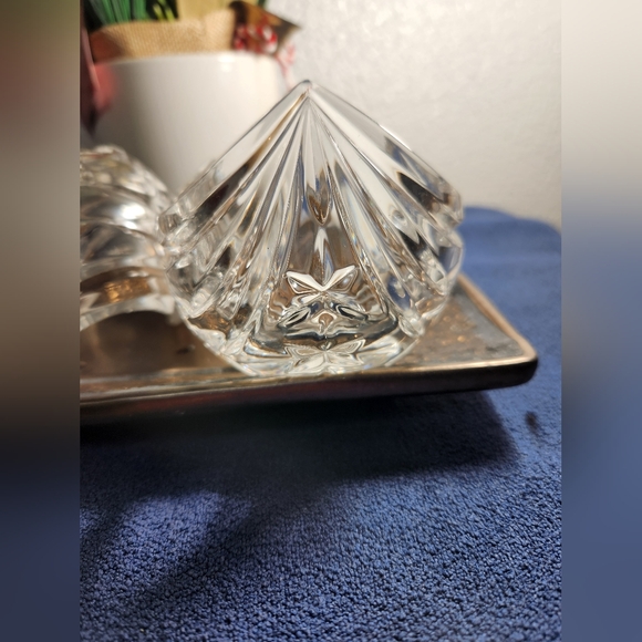 Mikasa Vintage Crystal Candle Holders Elegant Accents (Set Of 3)